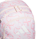 adidas Kids Affiliate Backpack – School Bag for Girls and Boys, 27L, Bow Print Pink Tint/Pink Tint, OSFA