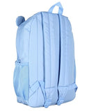 Mad Engine Care Bears Backpack Grumpy Bear Embroidered Face with Rain Cloud Belly Badge and 3D Ears Laptop School Travel Backpack