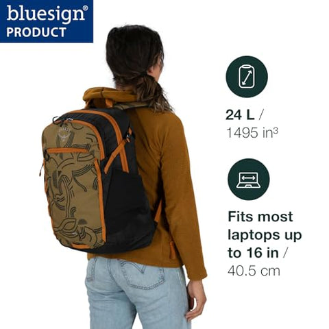 Osprey Axis Laptop Backpack - Everyday Bag with Laptop Sleeve & Bottle Pockets for College, Commute, & Travel, Earl Grey
