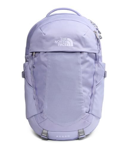 The North Face Women's Recon Everyday Laptop Backpack - Commuter Travel Bag, 18" Laptop Sleeve, Water-Repellent, Pale Plum Light Heather/Pale Plum, One Size