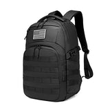 Wotony 25L Tactical Backpack, 18.5 inch, 900D Polyester, MOLLE System, Waterproof, for Men, Black