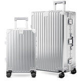 ALPHA CAMP 2 Piece Luggage Sets With Dual Layer Aluminum Frame, TSA Locks, 3-Layer PC 20