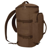 Rothco Convertible Canvas Duffle Backpack – Outdoor Camping Weekend Travel Bag 30L, Brown