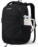 LOVEVOOK Everyday Laptop Backpack for Women & Men With Giant Tumbler Holder,15.6 Inch Classic Travel Work College Teacher Carry on Backpack Purse,Waterproof Computer laptop Bag Hiking Backpack,Black