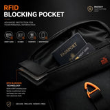 Wotony RFID Blocking Tactical Crossbody Bag for Men - Durable EDC Sling Shoulder Bag with Multi-Pocket Storage
