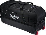 Rawlings | YADI2 Luggage Wheeled Equipment Bag | Baseball/Softball | Black