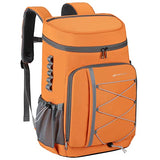 Maelstrom 35 Can Backpack Cooler Leakproof,Insulated Soft Cooler Bag,Beach / Camping Cooler,Ice Chest Backpack for Travel, Grocery Shopping,Kayaking,Fishing,Hiking,Orange