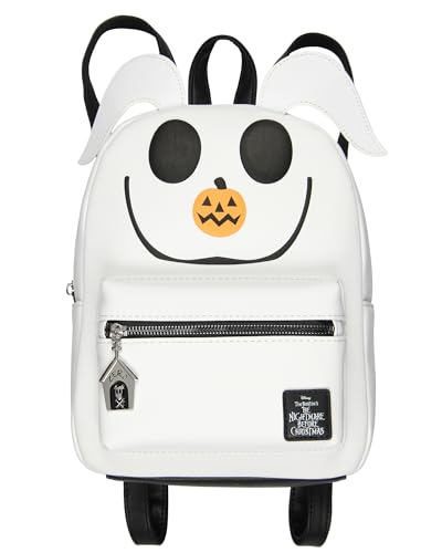 Disney Nightmare Before Christmas Zero The Dog PU Leather Cute Mini Backpack Purse Tote Bag Small Mini Travel backpack 12"