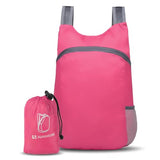 SUIKIHUM 20L Ultra Hiking-Daypack Lightweight Foldable Travel Packable Backpack for Camping Cycling Outdoor,rose Red