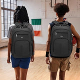kadilong Laptop Backpack Men,School Backpacks for Student Teen Boys Bookbag College Computer Bag with USB Charging Port Fits 15.6 Inch Laptop and Notebook for Work Business Middle High School,Black