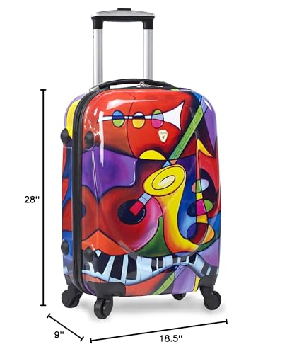 Dejuno Dejuno 3-piece Lightweight Hardside Spinner Upright Luggage Set - Jazz Luggage Set, Jazz