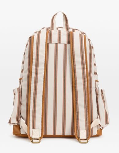 Billabong Home Abroad Womens Backpack, Brown & White
