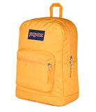 JanSport Cross Town Plus Backpack - Large Main Compartment, Side Water Bottle Pocket, 15-Inch Padded Laptop Sleeve - Orange Soda