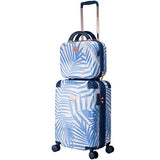 Chariot 2-piece set Hardside Expandable Carry On Luggage With Matching Beauty Case (Fern)