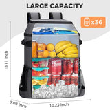 Heytrip Insulated Backpack Cooler 36 Cans, Portable Large Leakproof Waterproof Cooler Bag, 20 Hours Cold Retention for Lunch, Camping, Travel, Beach & Picnic
