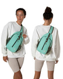WATERFLY Crossbody Sling Backpack Sling Bag Travel Hiking Chest Bag Daypack
