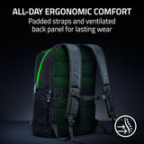 Razer Rogue V4 16" Gaming Laptop Backpack — Tear & Water Resistant Exterior, Shockproof Sleeve Fits Up to 16 inch Laptops, Ergonomic Comfort, Made with Recycled Material, Padded Shoulder Straps
