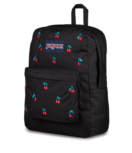 JanSport Superbreak Plus FX Backpack - Work, Travel, or Laptop Bag with Water Bottle Pocket - Surreal Sensations Black