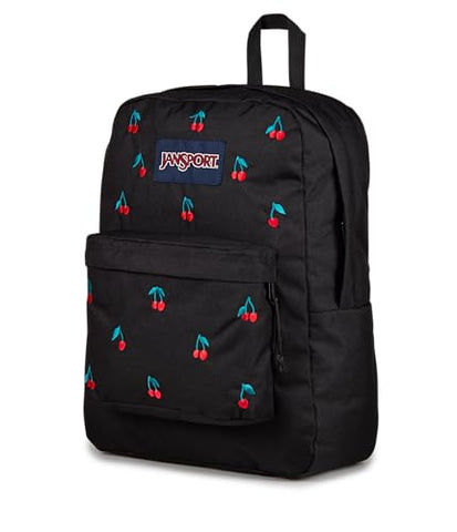 JanSport Superbreak Plus FX Backpack - Work, Travel, or Laptop Bag with Water Bottle Pocket - Surreal Sensations Black
