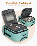 Hynes Eagle Rolling Backpack 42L Backpack with Wheels Airline Approved Carry on Luggage Laptop Travel Suitcase Bag for Women Men Mint Green