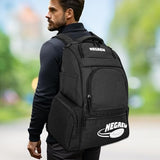 FREEAMG Disc Golf Bag Holds 25+ Discs, Large Capacity Golf Bags with Mutiple Pockets, Durable Disc Golf Backpack, Disc Golf Accessories or Great Gifts for Men (Black)