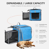 Kexudar Expandable & Foldable Pet Backpack for OBED Boundary GVR MMR 2024-2026, Portable Carrier Bag with Breathable Mesh for Bike Travel Grey