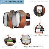 senya Fox Backpack for Boys Girls, Autumn Maple Leaf Fox Backpack Students Bookbag Daypack for School Primary Teens, A01E23034