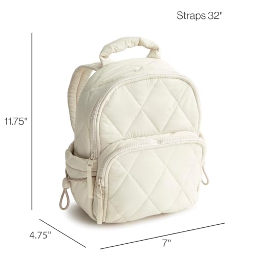 Vera Bradley Women's Featherweight Small Banbury Backpack, Pumice Stone, One Size