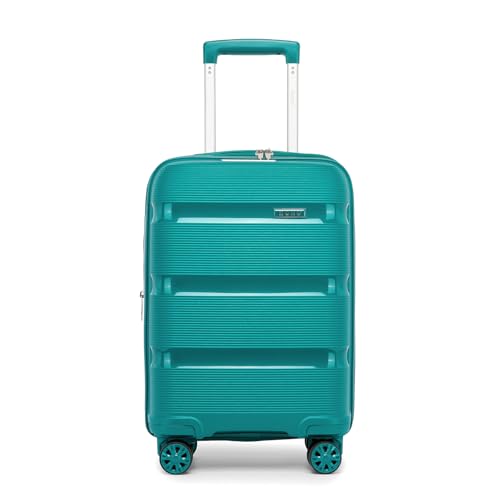 Kono 20 Inch Expandable Carry on Luggage, Airline Approved Suitcase, Blue