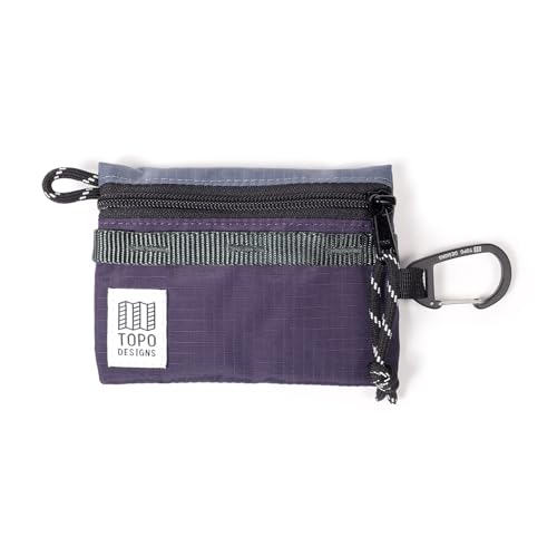 Topo Designs Accessory Bags, Travel Organizer for Smaller Items, Durable Storage Pouch, 3 Sizes, Fully Lined Pack Cloth (Mountain/Nightshade/Slate)