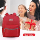Tilami 20L Basic Backpack,17 inch Laptop Backpack for Travel,Water Resistant Bookbag,Red