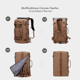 WITZMAN Canvas Travel Backpack Large Laptop Bags Convertible Shoulder Sling Bag Convertible Sling Backpack Crossbody Chest Bag