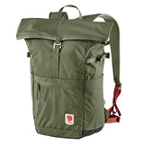 Fjällräven High Coast Foldsack 24 Backpack - Lightweight, Quick-Dry Fabric, Water-Resistant Design - Hiking, Travel, Green