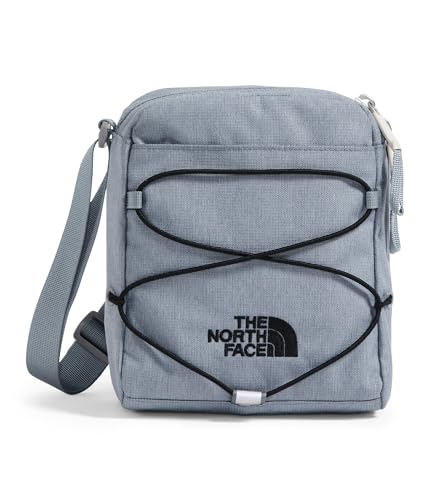 The North Face Jester Crossbody Bag - Water-Repellent Sling Bag, Multiple Carry Options, Adjustable, Bungee Support, Mid Grey Dark Heather/TNF Black, One Size
