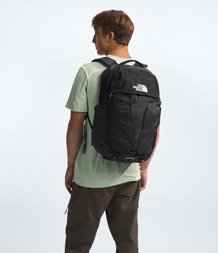 The North Face Surge Commuter Laptop Backpack - Daypack, Water Repellent, 15" Laptop Sleeve, Reflective Details, TNF Black/TNF Black-NPF, One Size