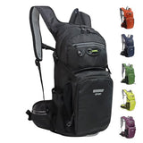 Lemuvlt Hiking Daypack 15L Capacity Waterproof Biking Backpack, Many Compartments Lightweight & Durable - Ideal for Skiing Skating Snowboarding Hiking Running MTB Cycling, Black