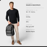 TUMI - Alpha Bravo Search Backpack - Laptop Backpack for Men & Women - Backpack for Work & Travel - 17.0" X 14.0" X 8.3" - Charcoal