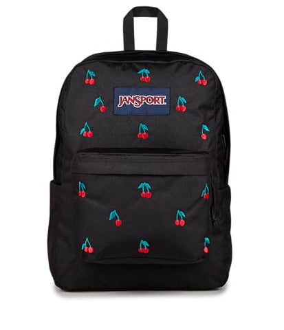 JanSport Superbreak Plus FX Backpack - Work, Travel, or Laptop Bag with Water Bottle Pocket - Surreal Sensations Black