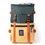 Topo Designs Rover Pack Classic Backpack - Daily Daypack for Commutes, Day Trips, Hikes, Iconic Denver Design, PFAS-Free, Fair Trade (Forest/Goldenrod)