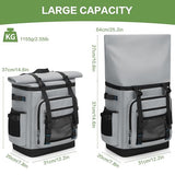 42 Can Backpack Cooler,40L Insulated Double Decker Leakproof, Waterproof Travel Cooler Backpack for Beach Camping Picnic Travel