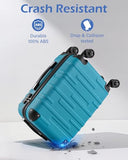 Coolife Hardside ABS Luggage, TSA Lock, Spinner Wheels, 24in Checked