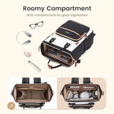 LOVEVOOK Laptop Backpack for Women Work Bag with Large Capacity Cup Side Pocket, 15.6 Inch Waterproof Computer Backpacks Purse, College Bookbag for School, Business, Teacher, Travel