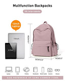 BJLFS Purple Backpack for Girls Women, Waterproof High School Bookbag, Lightweight Casual Travel Daypack,Classic Basic College Backpack, Middle School Bag for Teen Girls Boys Cute Back Pack