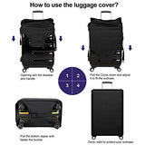7-Mi Travel Luggage Protector Suitcase Cover 22"-24" Suitcase Dust Cover Size M