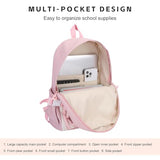Phaoullzon Kawaii Backpack for Girls School Bookbag Cute Anime Backpacks with Pins and Pendant
