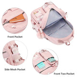 KIDNUO Backpack for Girls, 15.6 Inch Laptop School Bag Kids Kindergarten Elementary College Backpacks Large Bookbags for Teen Girl Women Students Casual Travel Daypacks (Pink)