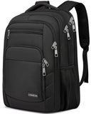 Liokesa Laptop Backpack for Men Women, School Backpacks for Boys Girls,Water Resistant Black Backpack 15.6 Inch College Bookbag Daypack