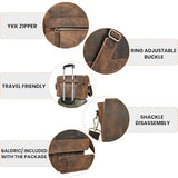 Genuine Leather Handmade Laptop Messenger Bag-16 Inch Satchel - Brown Shoulder Bag for Men & Women, Crossbody Work Bag for Travel, Office, and Daily Use
