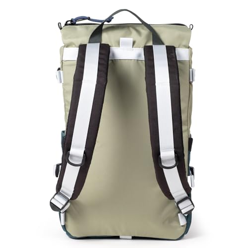 Topo Designs Rover Pack Classic Backpack - Daily Daypack for Commutes, Day Trips, Hikes, Iconic Denver Design, PFAS-Free, Fair Trade (Oil Green/Dark Pine)