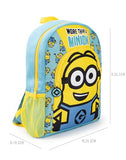 Minions Dave Boys Blue Yellow Backpack Rucksack Adjustable Straps Character Print School Sports Bag Organised Storage